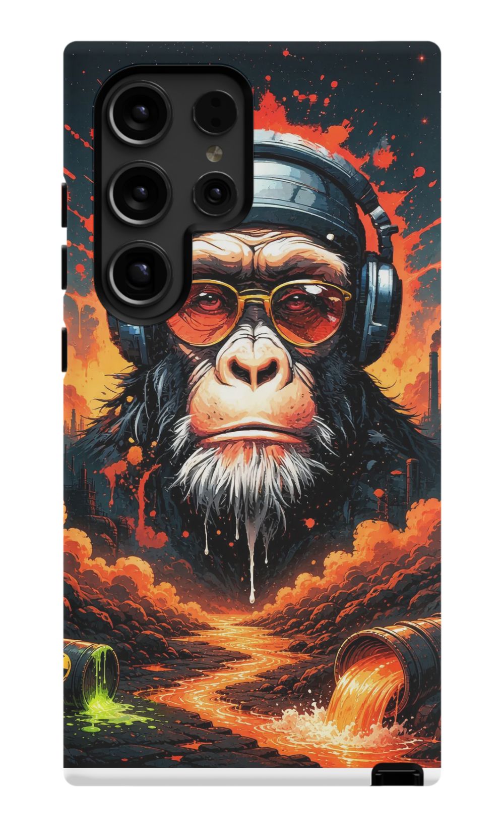 Toxic wasteland warrior chimp
