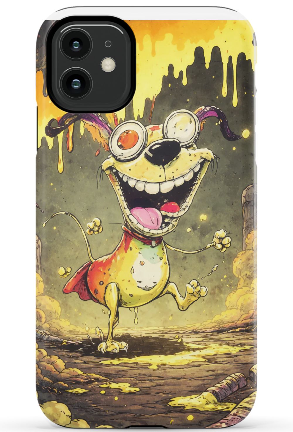 Manic dog in a toxic world