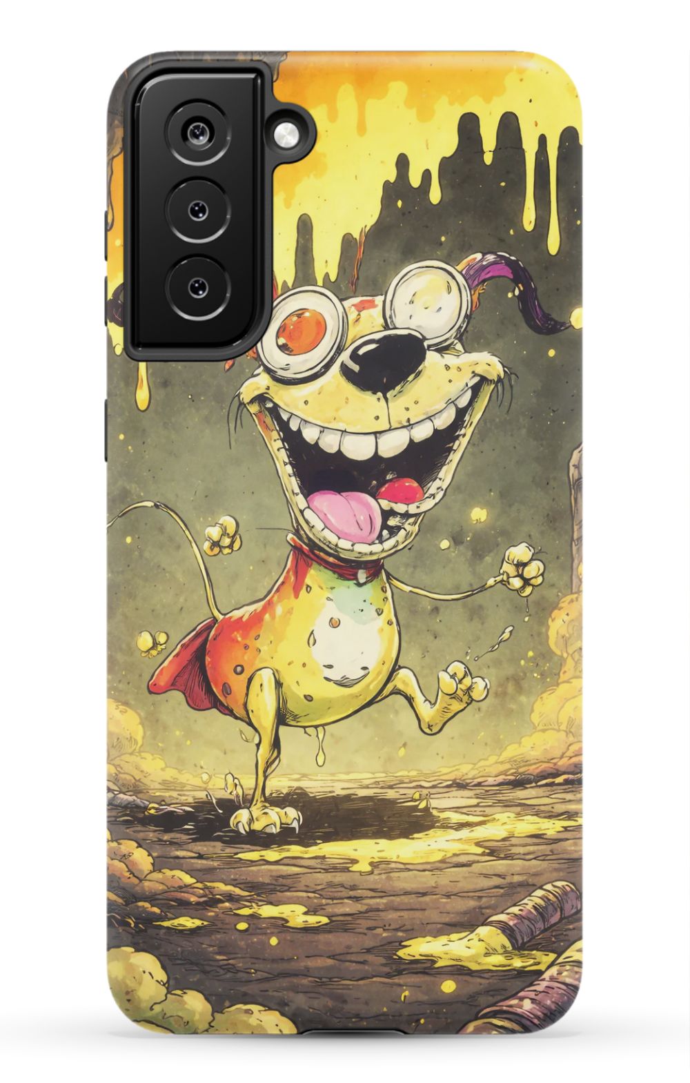 Manic dog in a toxic world