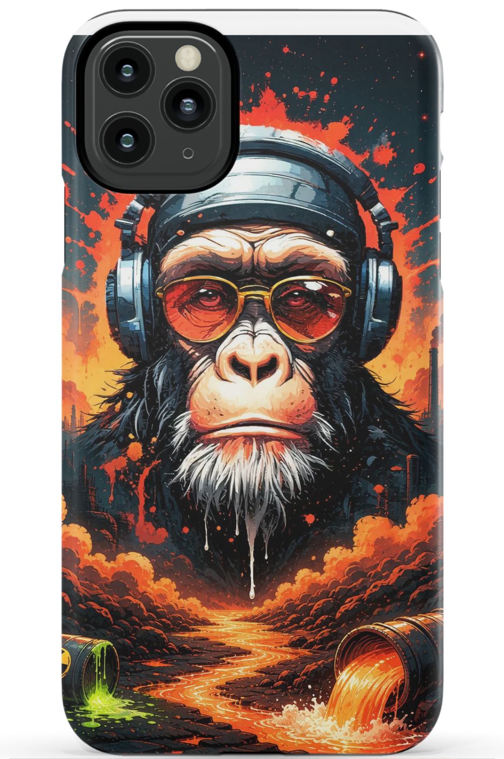 Toxic wasteland warrior chimp