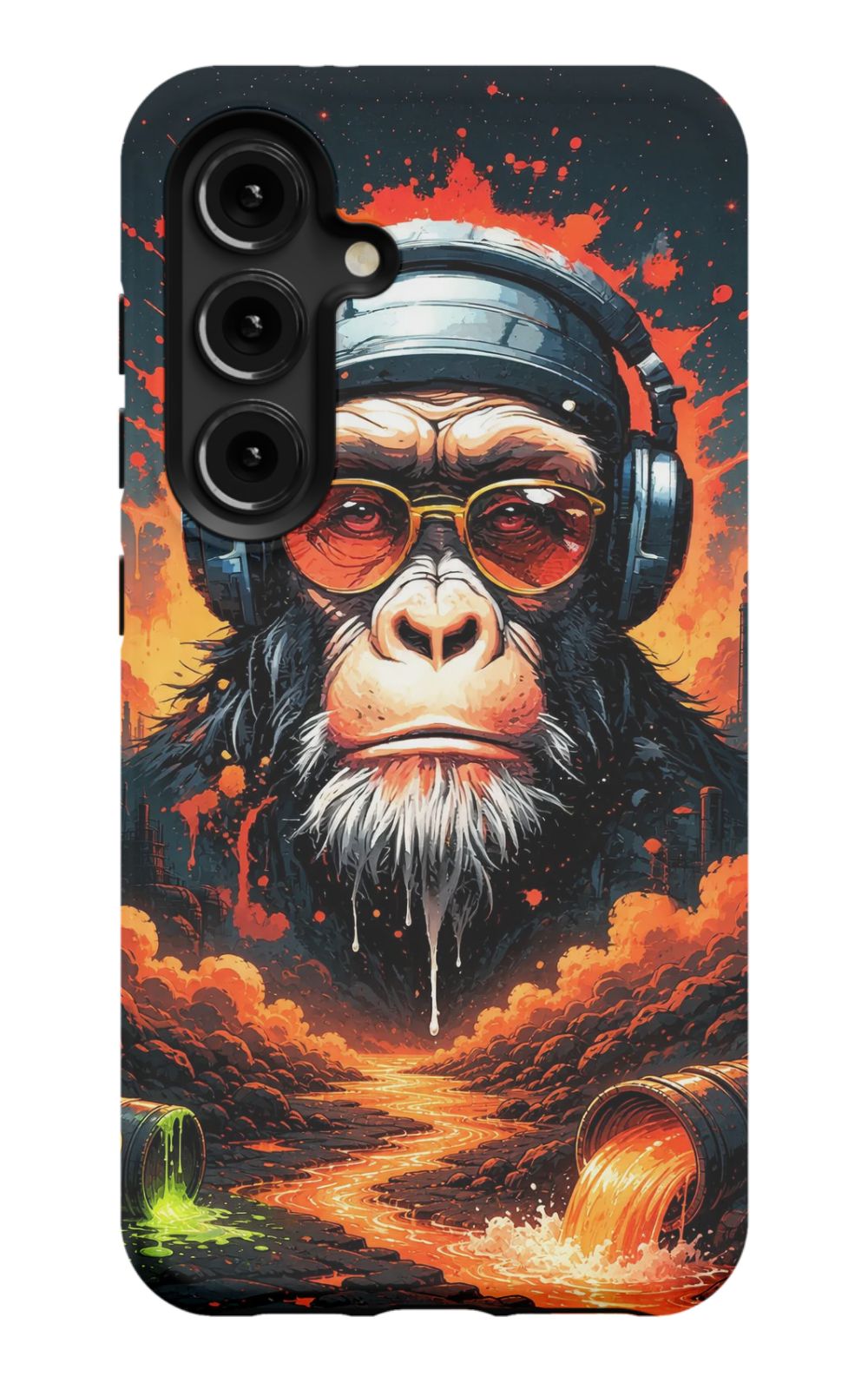 Toxic wasteland warrior chimp