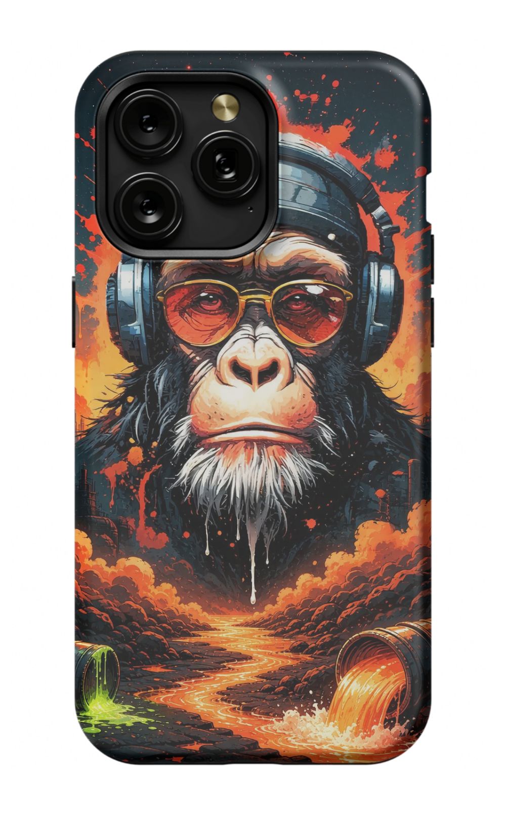 Toxic wasteland warrior chimp