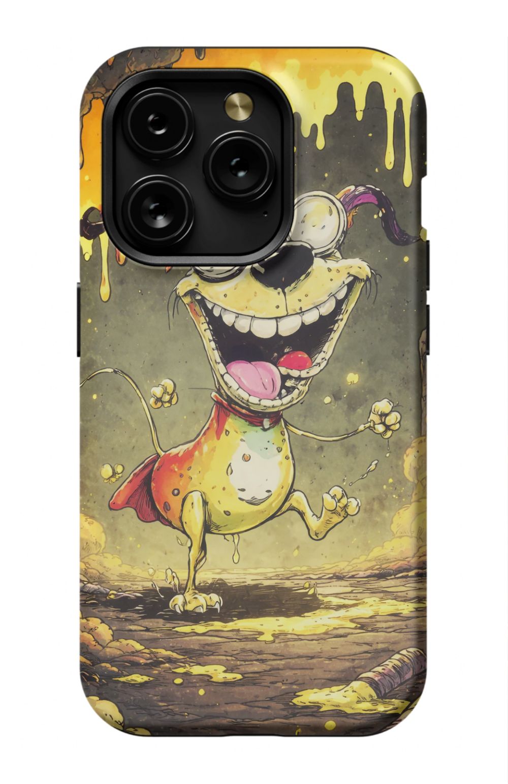 Manic dog in a toxic world