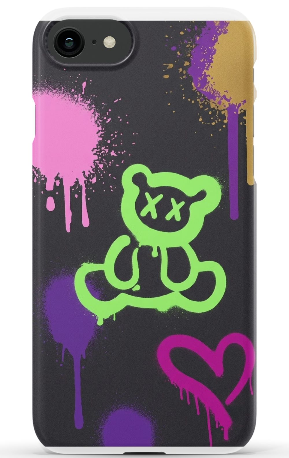 Graffiti Style Paint Splash Bear