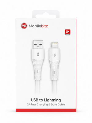 2M USB to Lightning Charging Cable - For iPhones & iPads