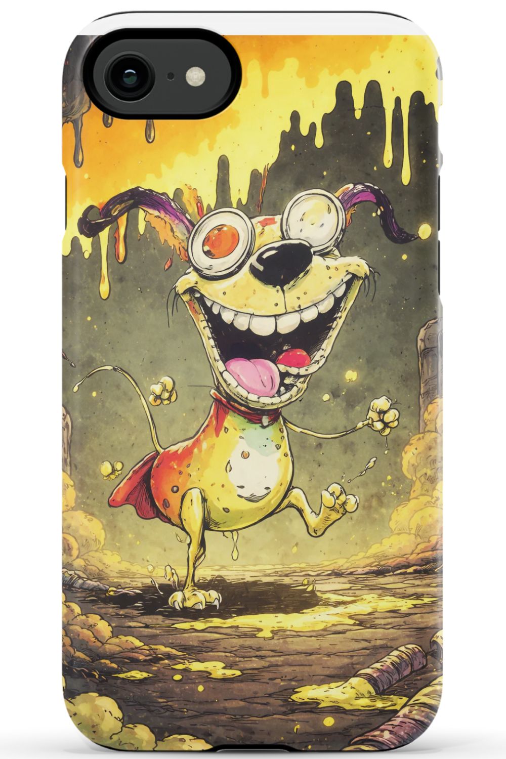 Manic dog in a toxic world