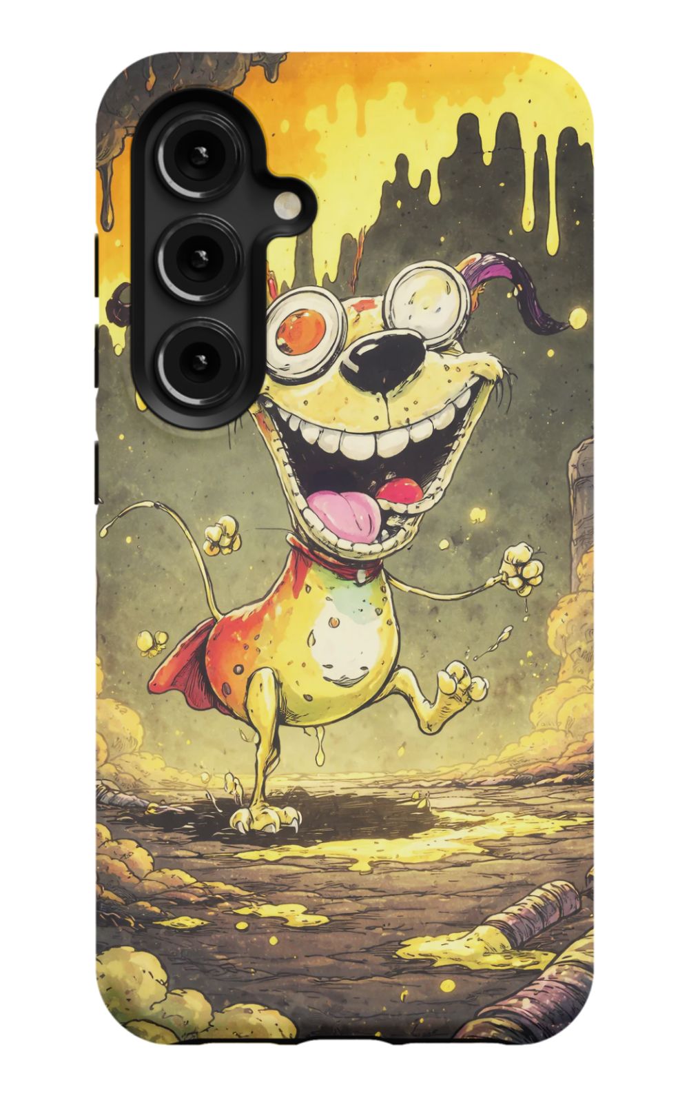 Manic dog in a toxic world