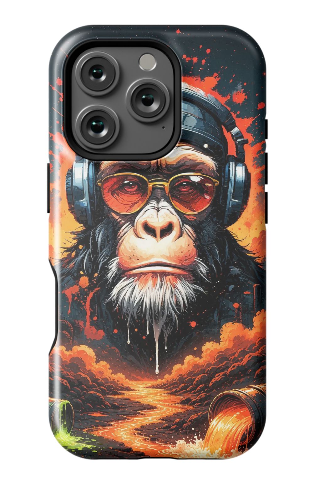 Toxic wasteland warrior chimp