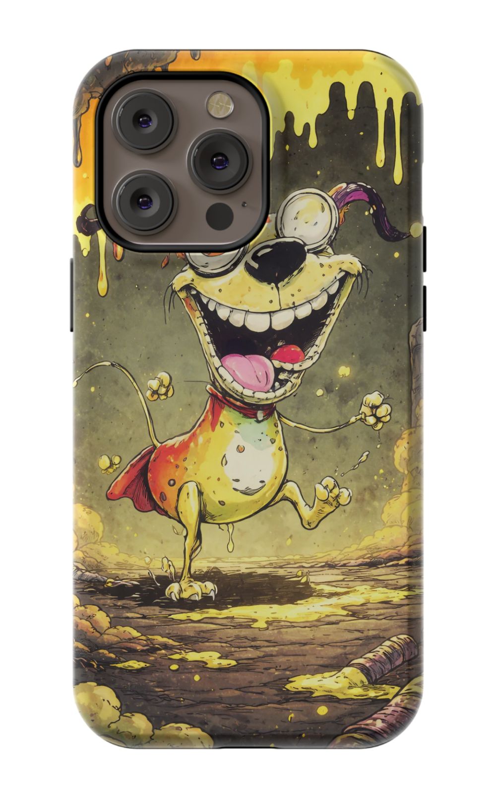 Manic dog in a toxic world