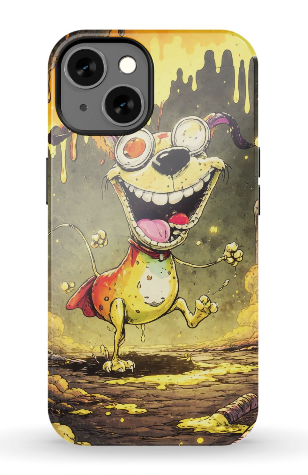 Manic dog in a toxic world