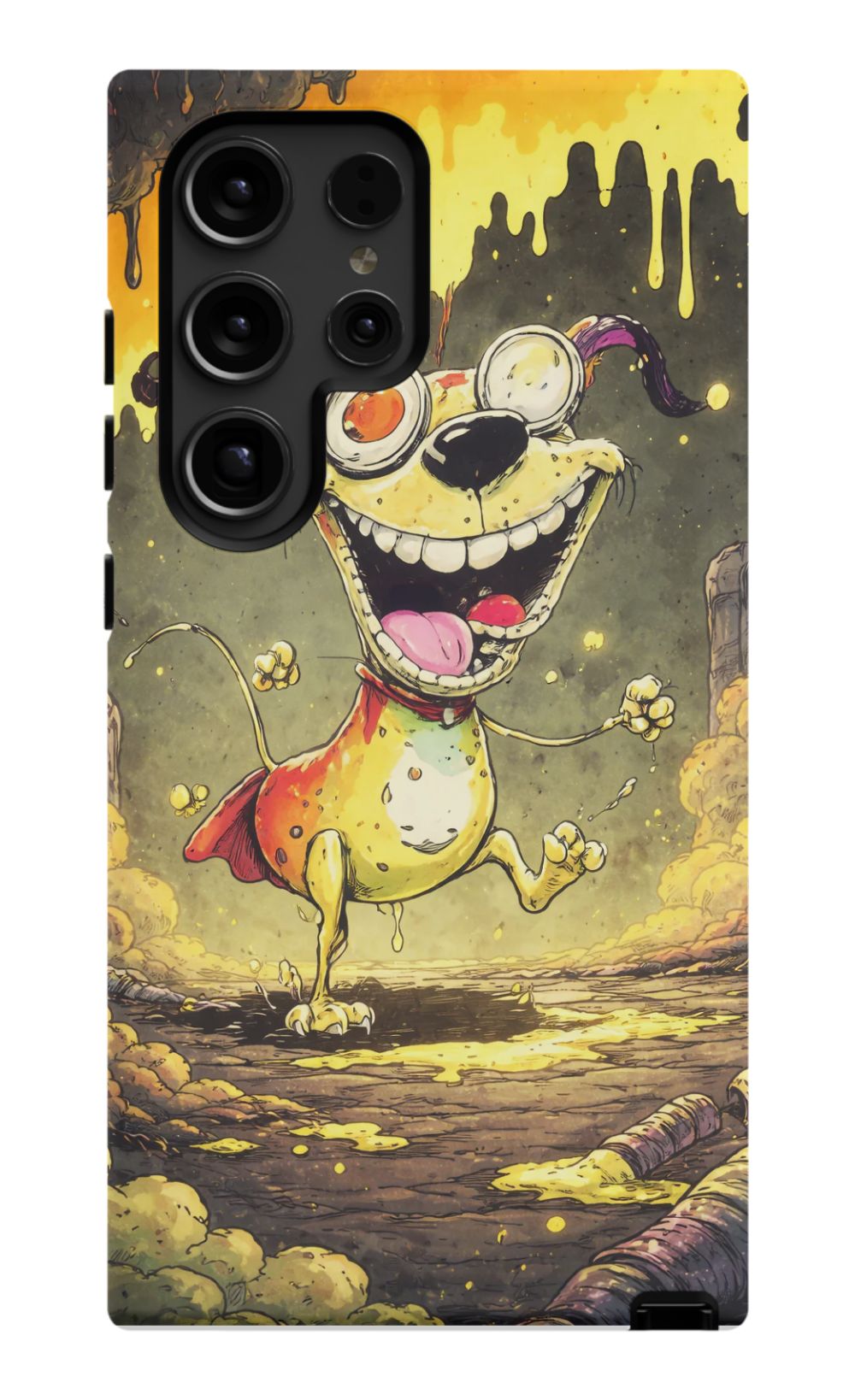 Manic dog in a toxic world
