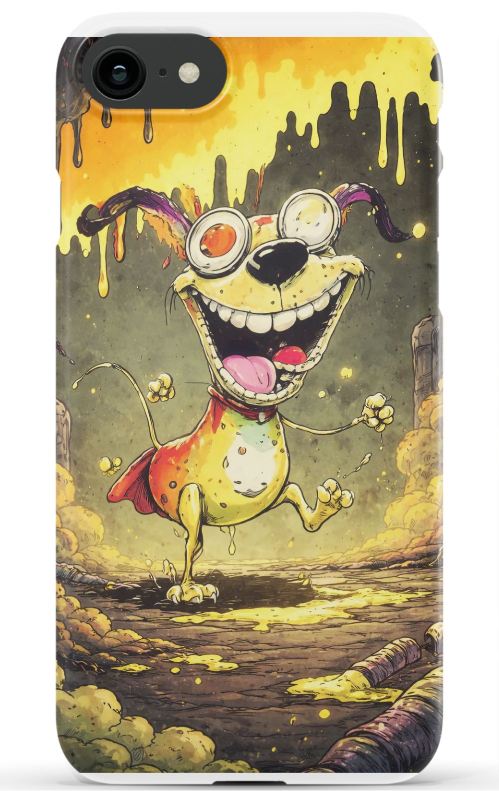 Manic dog in a toxic world