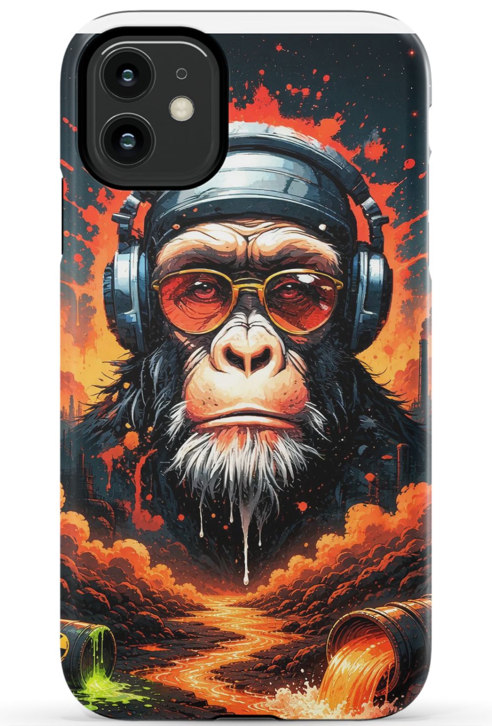 Toxic wasteland warrior chimp