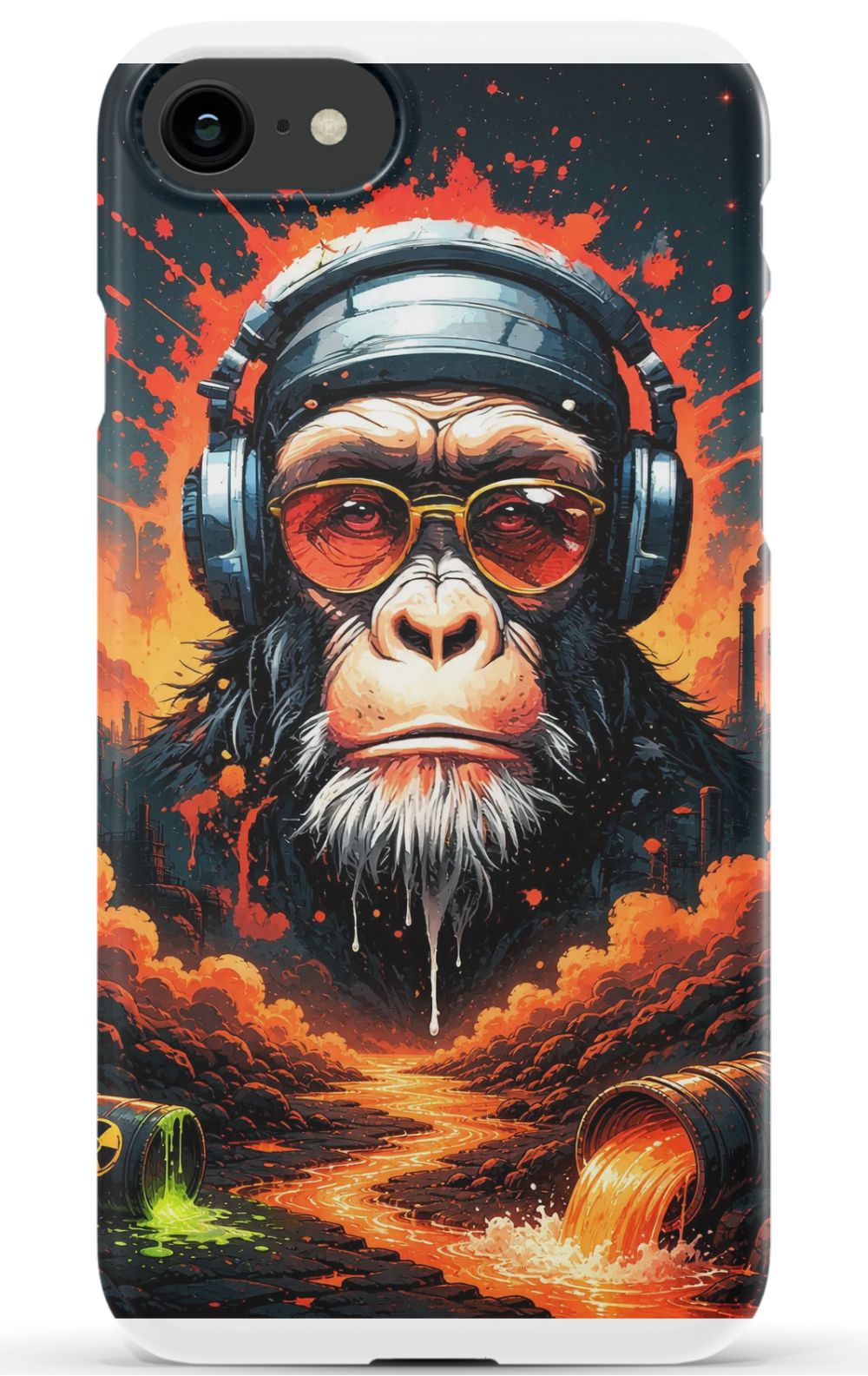 Toxic wasteland warrior chimp
