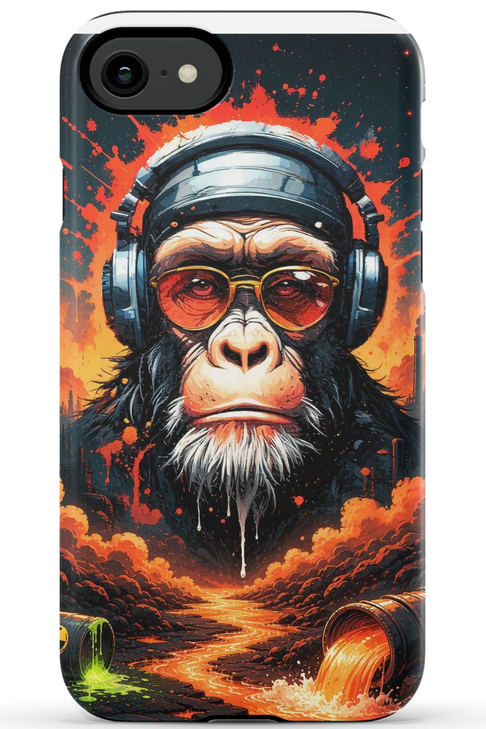 Toxic wasteland warrior chimp
