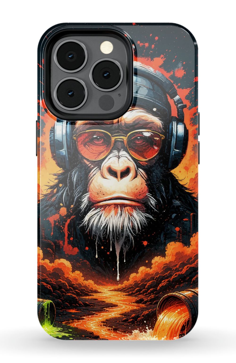 Toxic wasteland warrior chimp