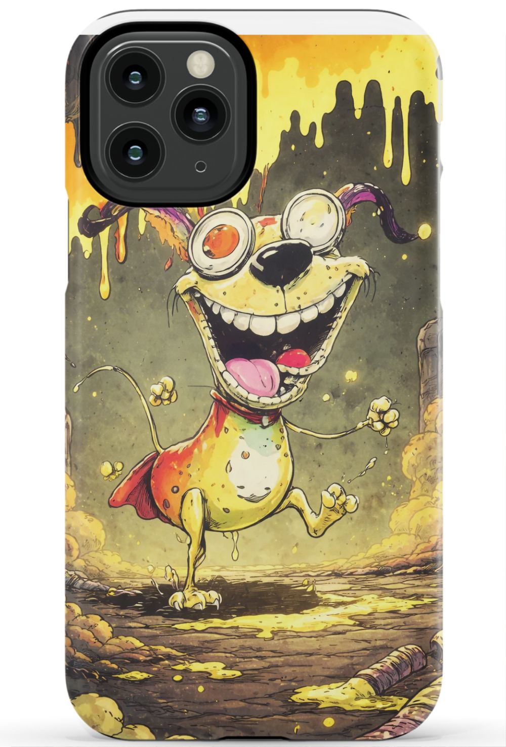 Manic dog in a toxic world