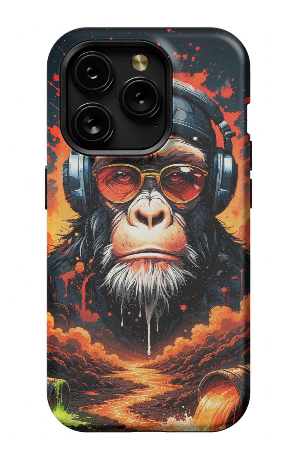 Toxic wasteland warrior chimp