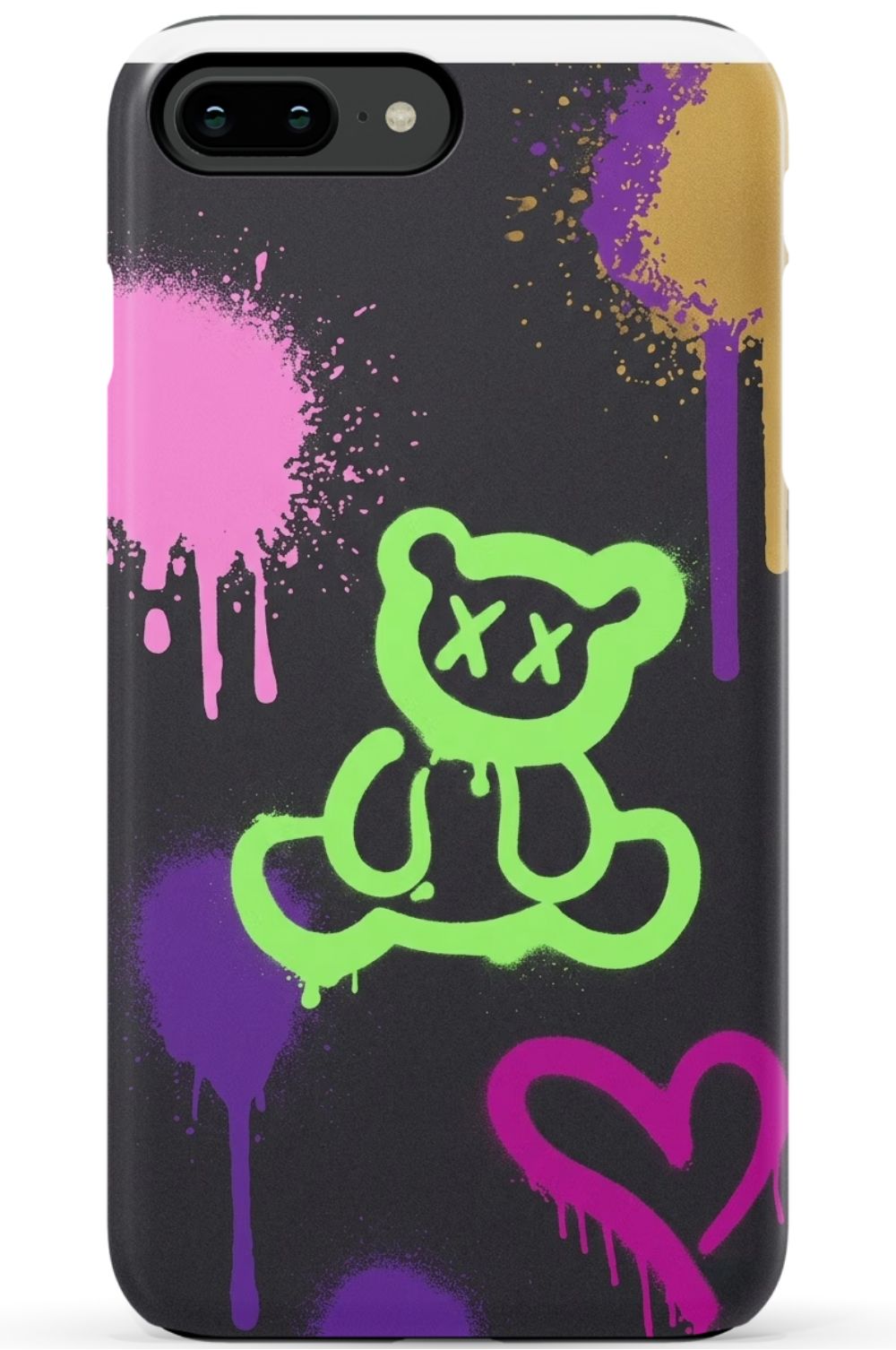 Graffiti Style Paint Splash Bear