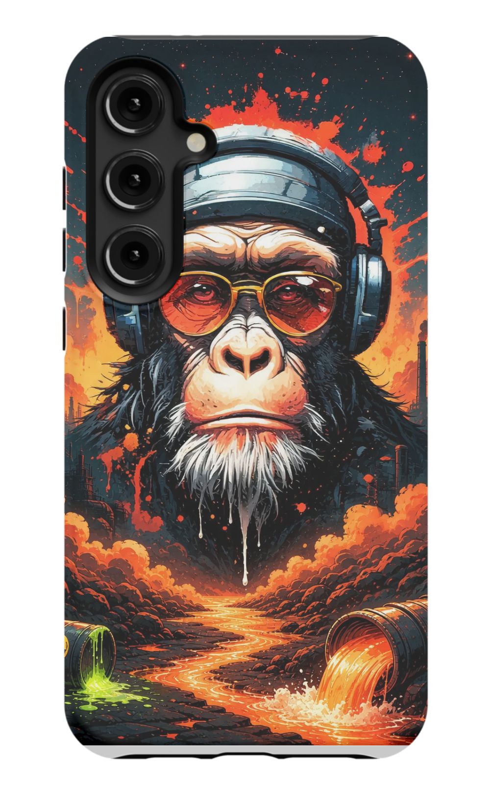 Toxic wasteland warrior chimp
