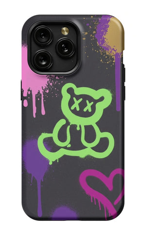 Graffiti Style Paint Splash Bear