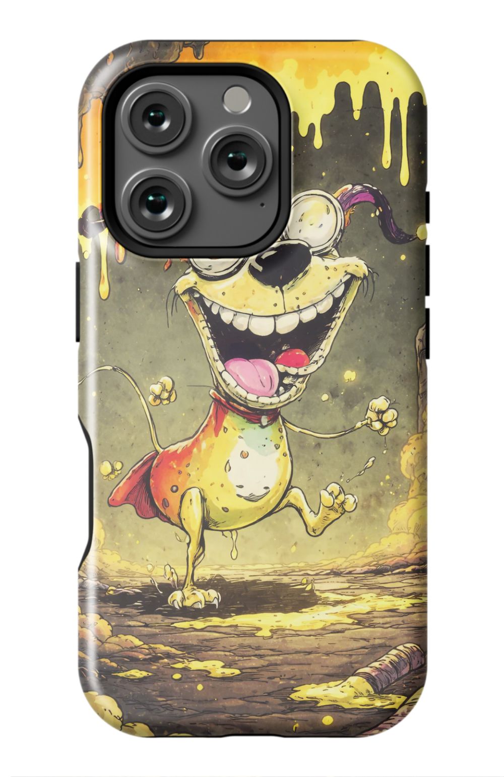 Manic dog in a toxic world