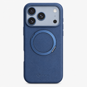 iPhone 17 Pro Max iPalm Magsafe Ring Leather Case Blue
