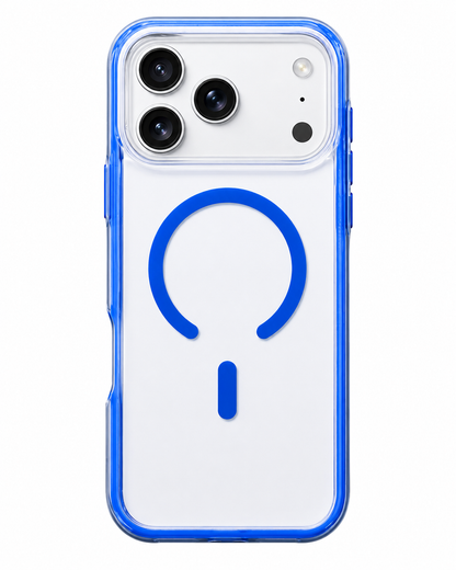iPhone 17 Pro Max Clear with Magsafe Case - Blue