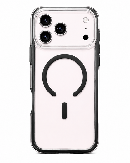 iPhone 17 Pro Max Clear with Magsafe Case - Black
