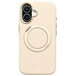 iPhone 17 iPalm Magsafe Ring Leather Case Cream