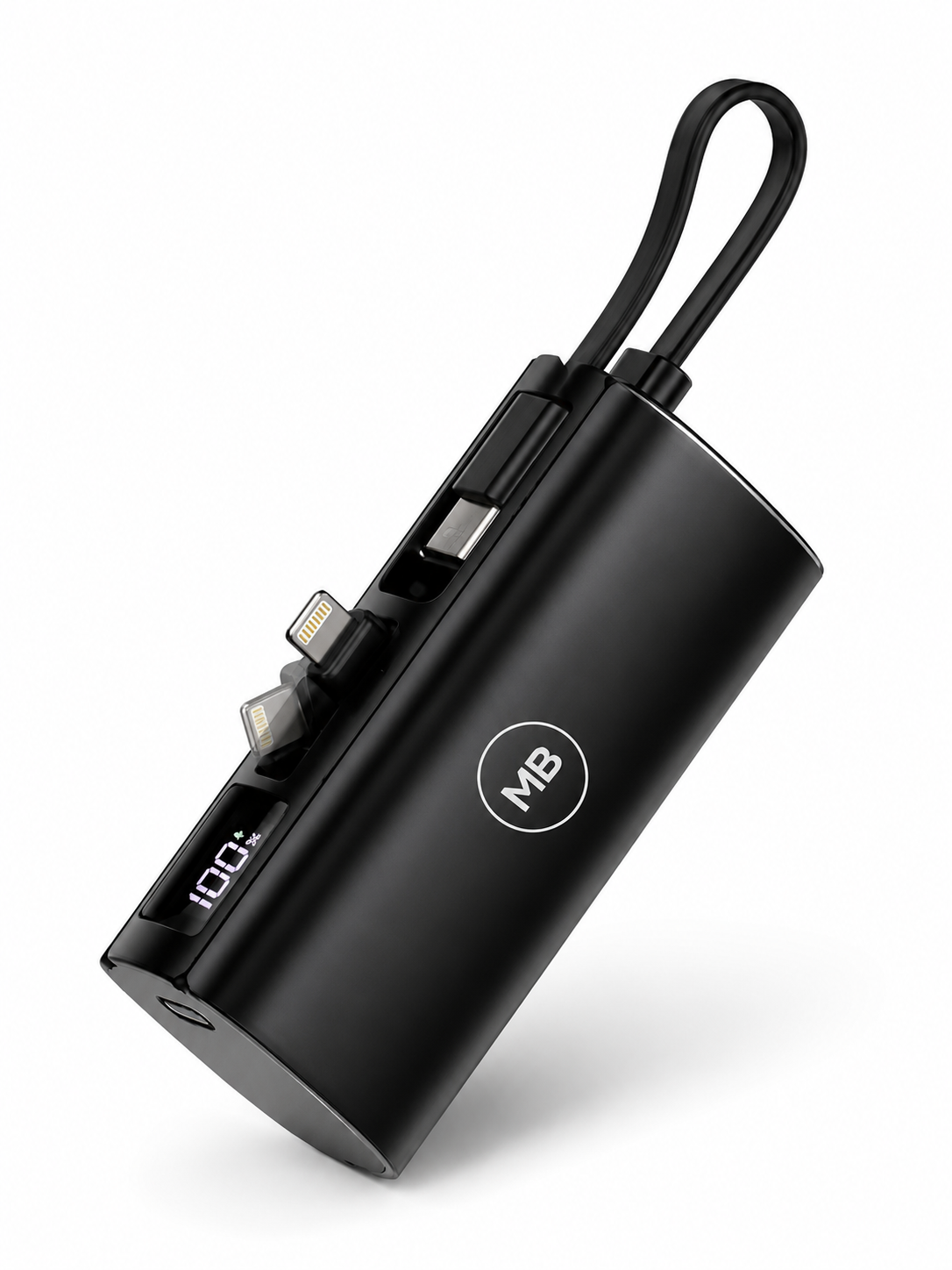 Mini Power Bank 5000Mah 22.5W Super Charger with built in Cable