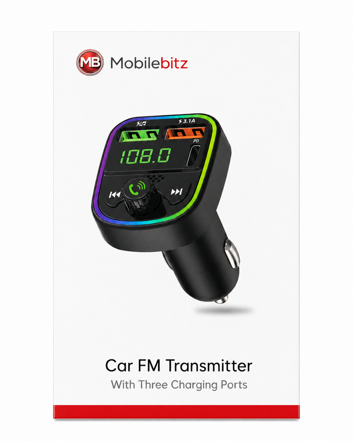 12/24V Car Wireless Bluetooth FM Transmitter