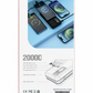 Power Bank With Built in 4 in 1 Cable 20000mAh