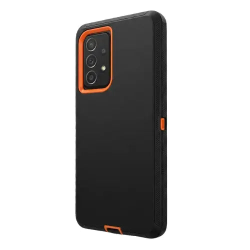 Samsung A52 Shockproof Magsafe Defender Case Black/Orange