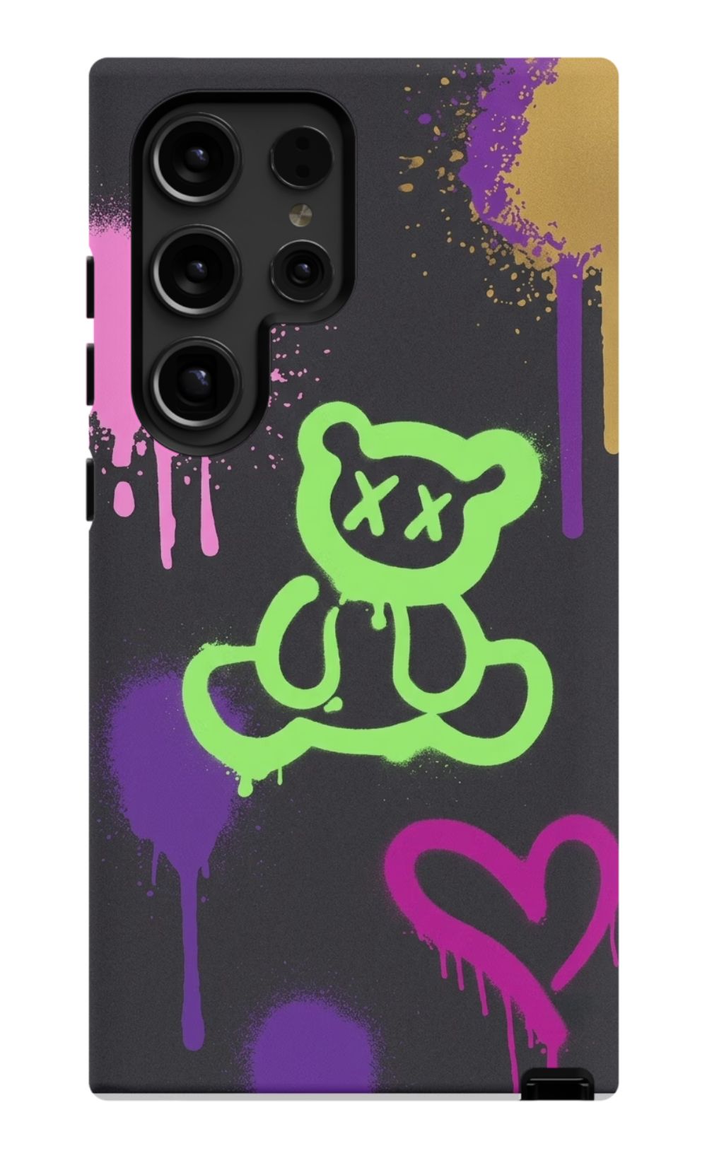 Graffiti Style Paint Splash Bear