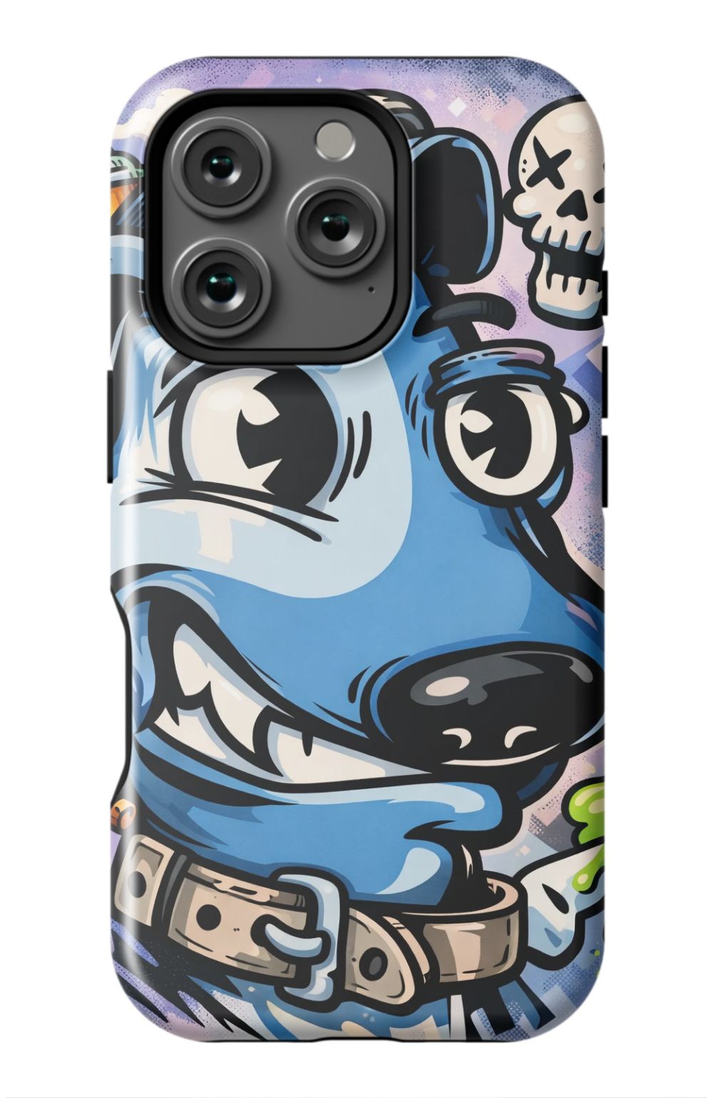 Graffitti Style Blue Dog
