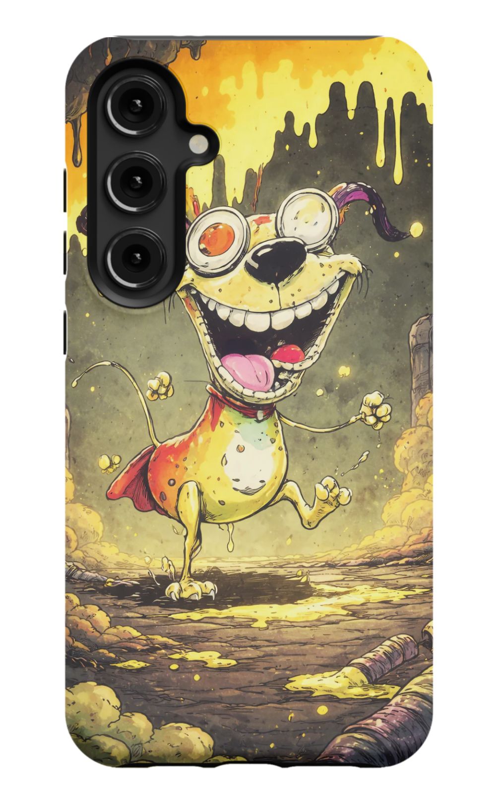 Manic dog in a toxic world