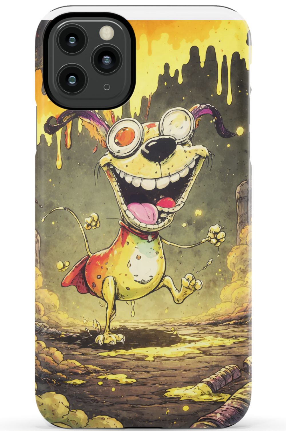 Manic dog in a toxic world