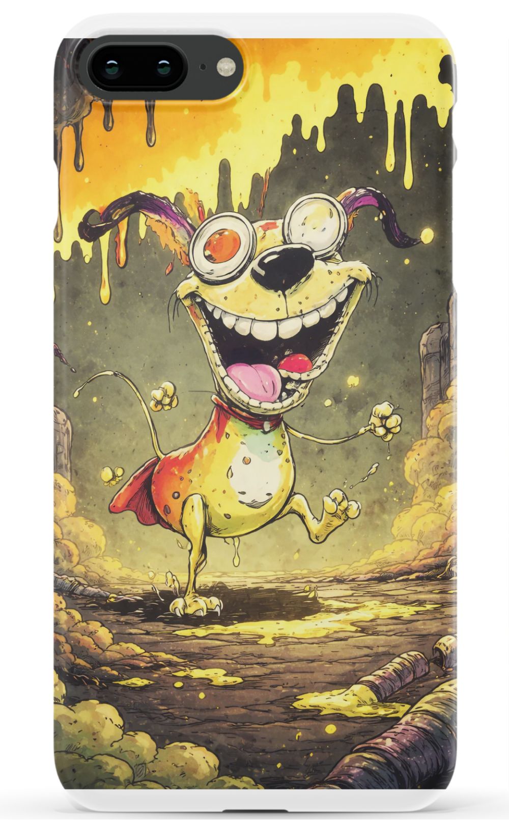 Manic dog in a toxic world