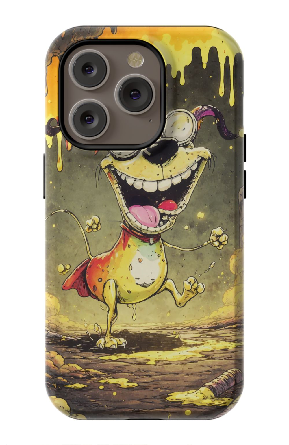 Manic dog in a toxic world