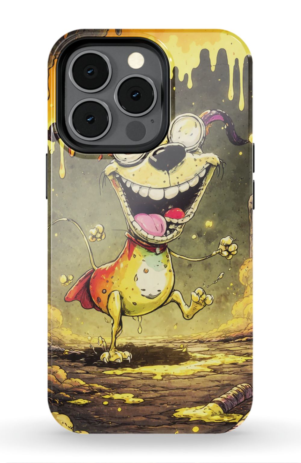 Manic dog in a toxic world