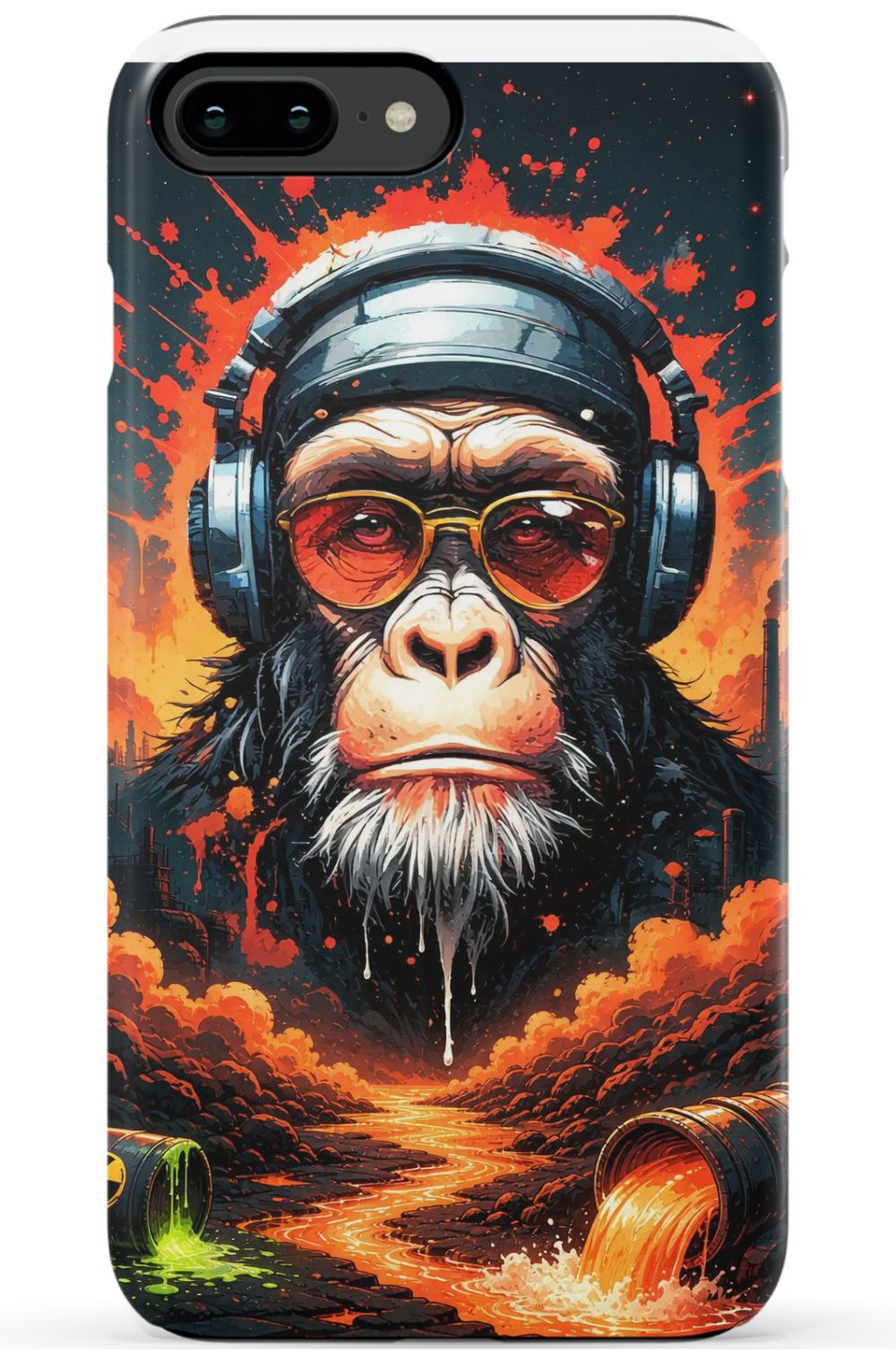 Toxic wasteland warrior chimp