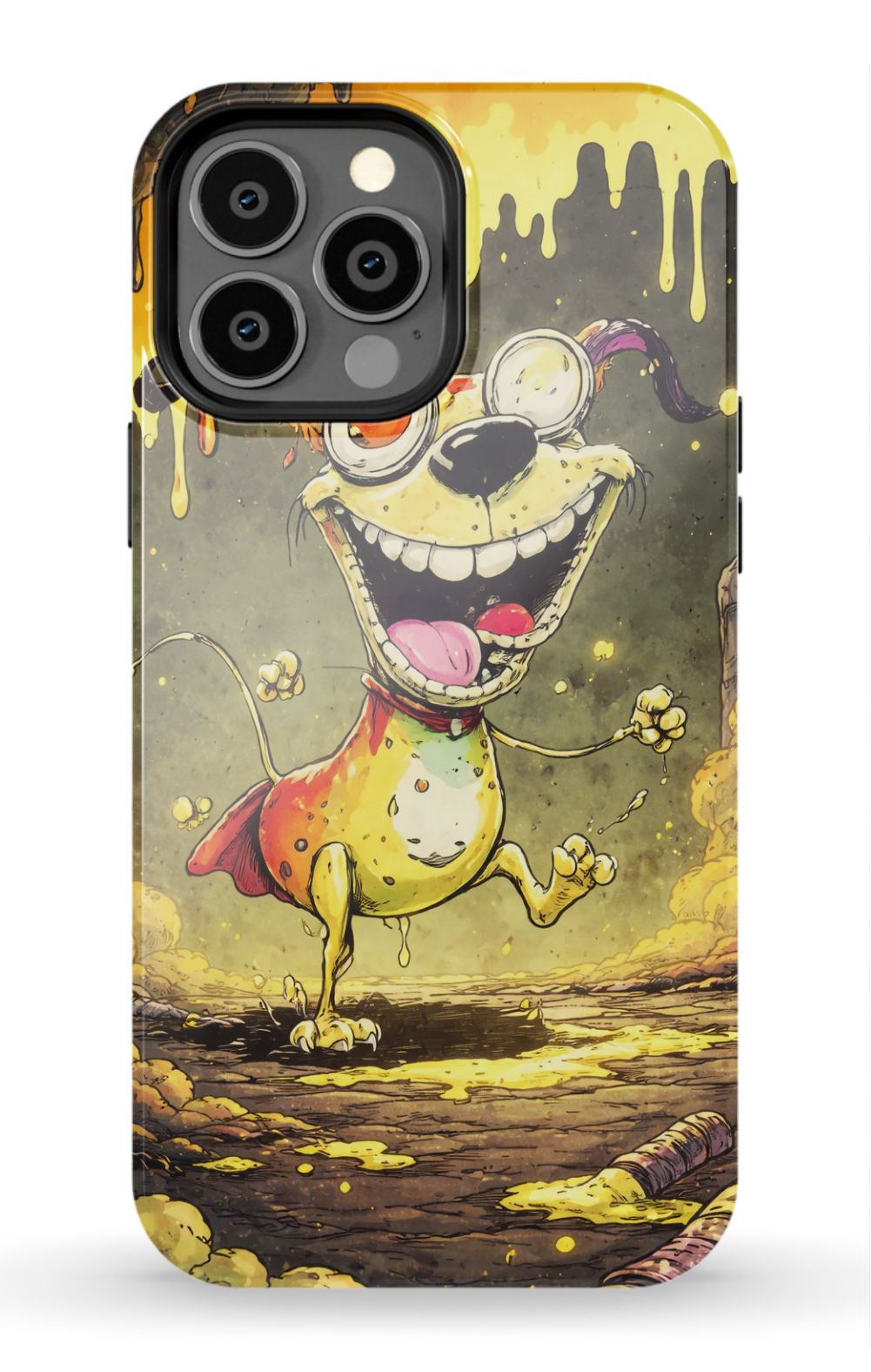 Manic dog in a toxic world