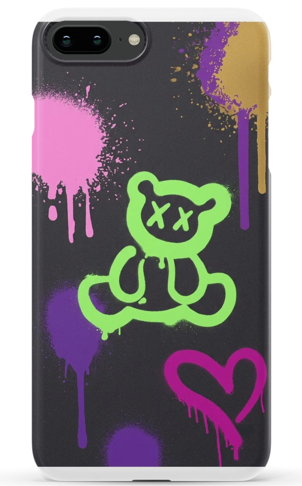 Graffiti Style Paint Splash Bear
