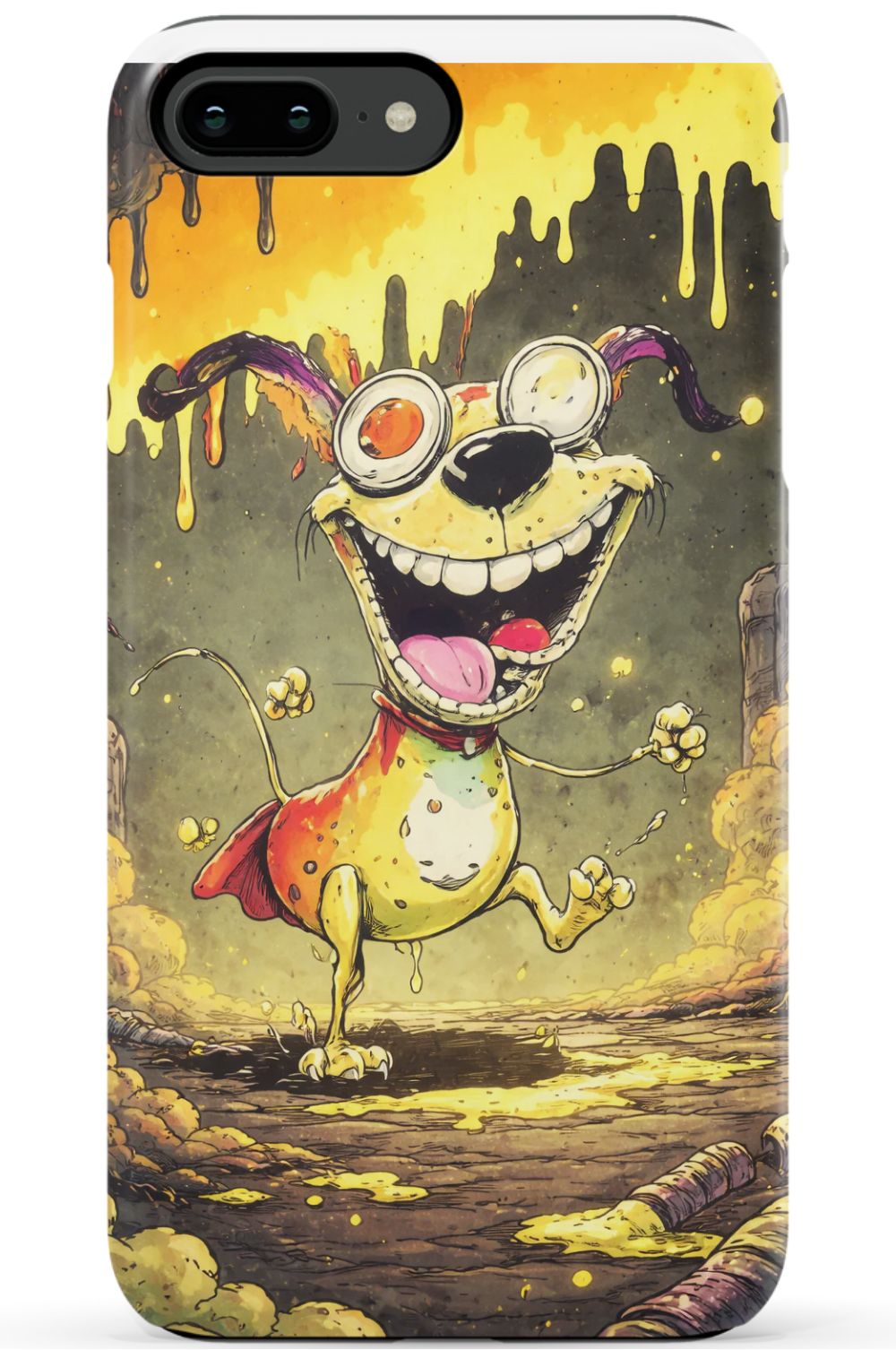 Manic dog in a toxic world