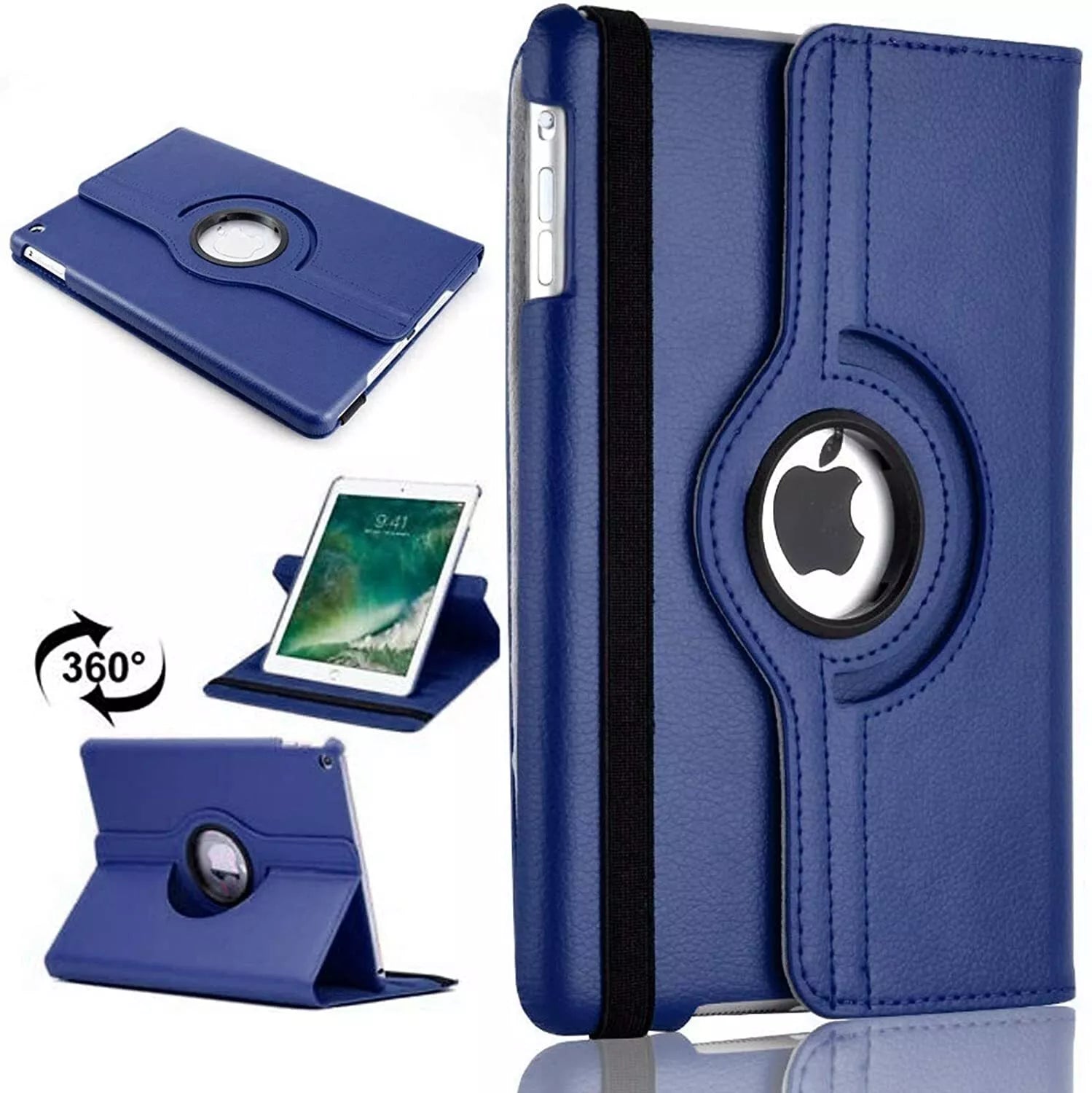 Rotation 360° Leather Stand Cover For Apple iPad Air 9.7
