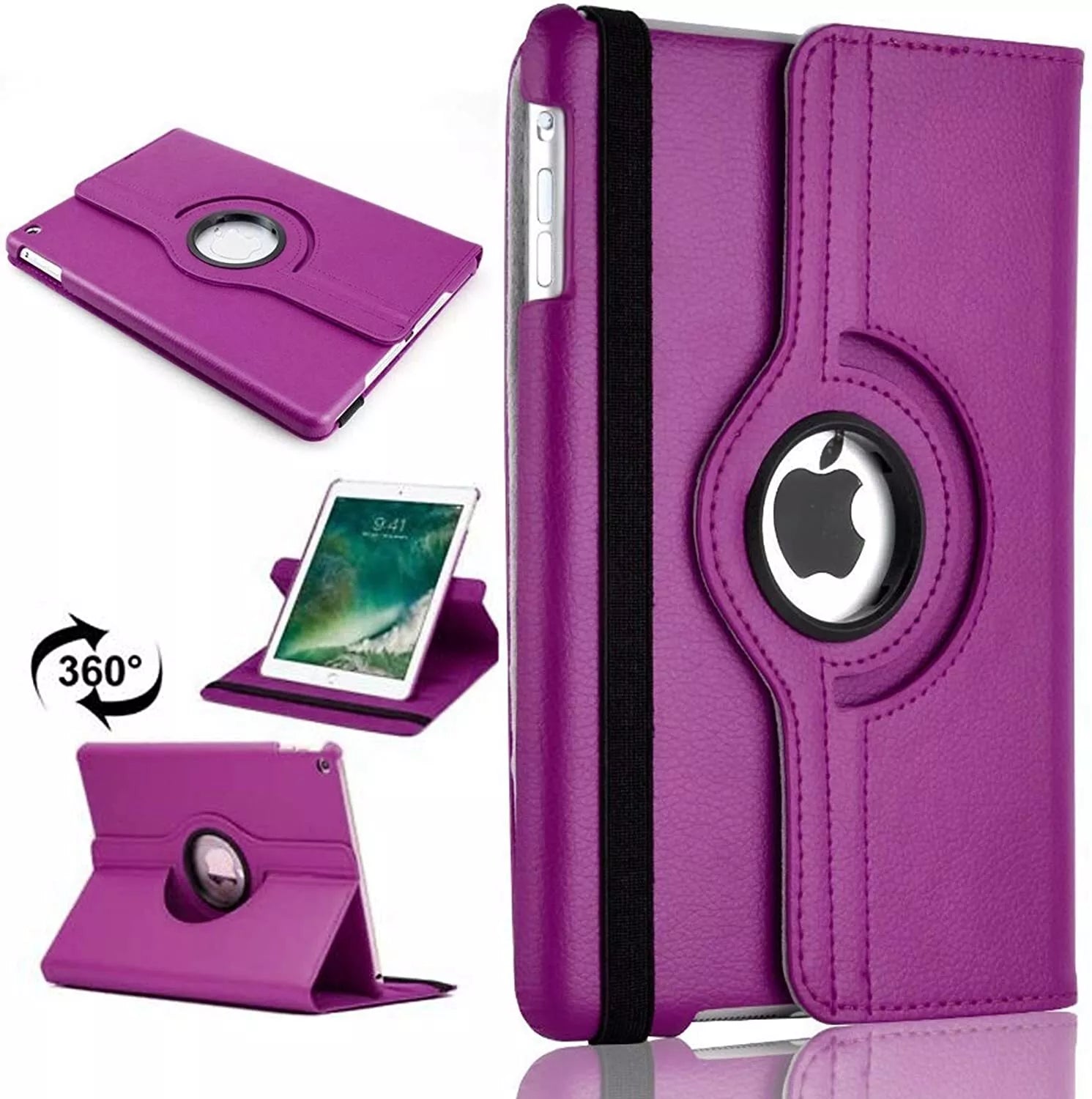 Rotation 360° Leather Stand Cover For Apple iPad Air 9.7