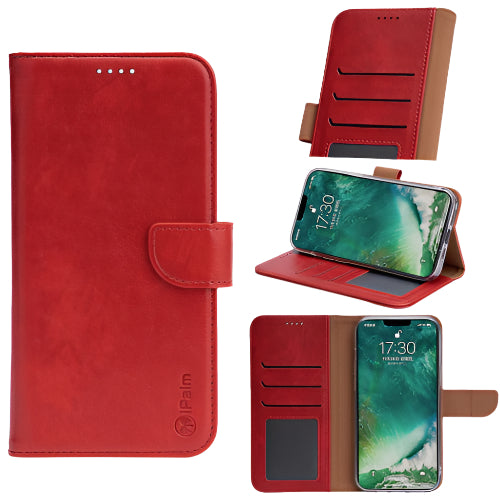 iPhone 13 Pro Max iPalm Soft Wallet Buckle Case Red