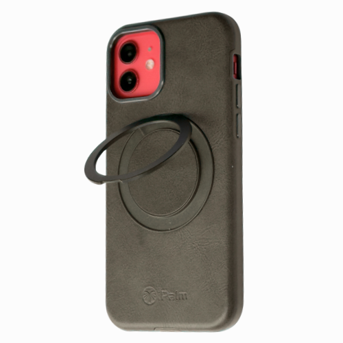 iPhone 16E iPalm Leather Case Black