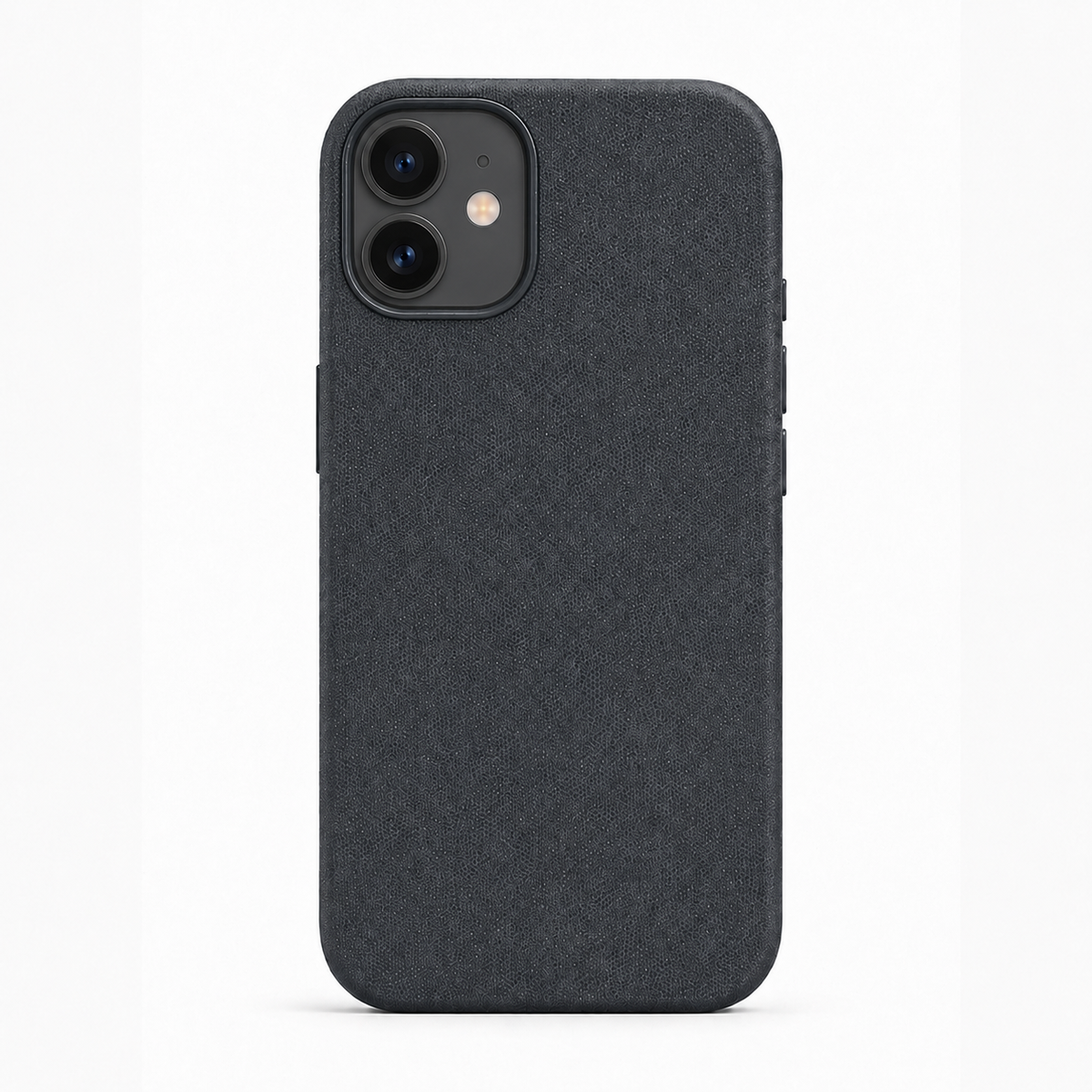 iPhone 12 PU TEK Phone Case Black